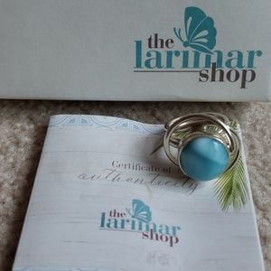 Larimar Sterling Silver Ring